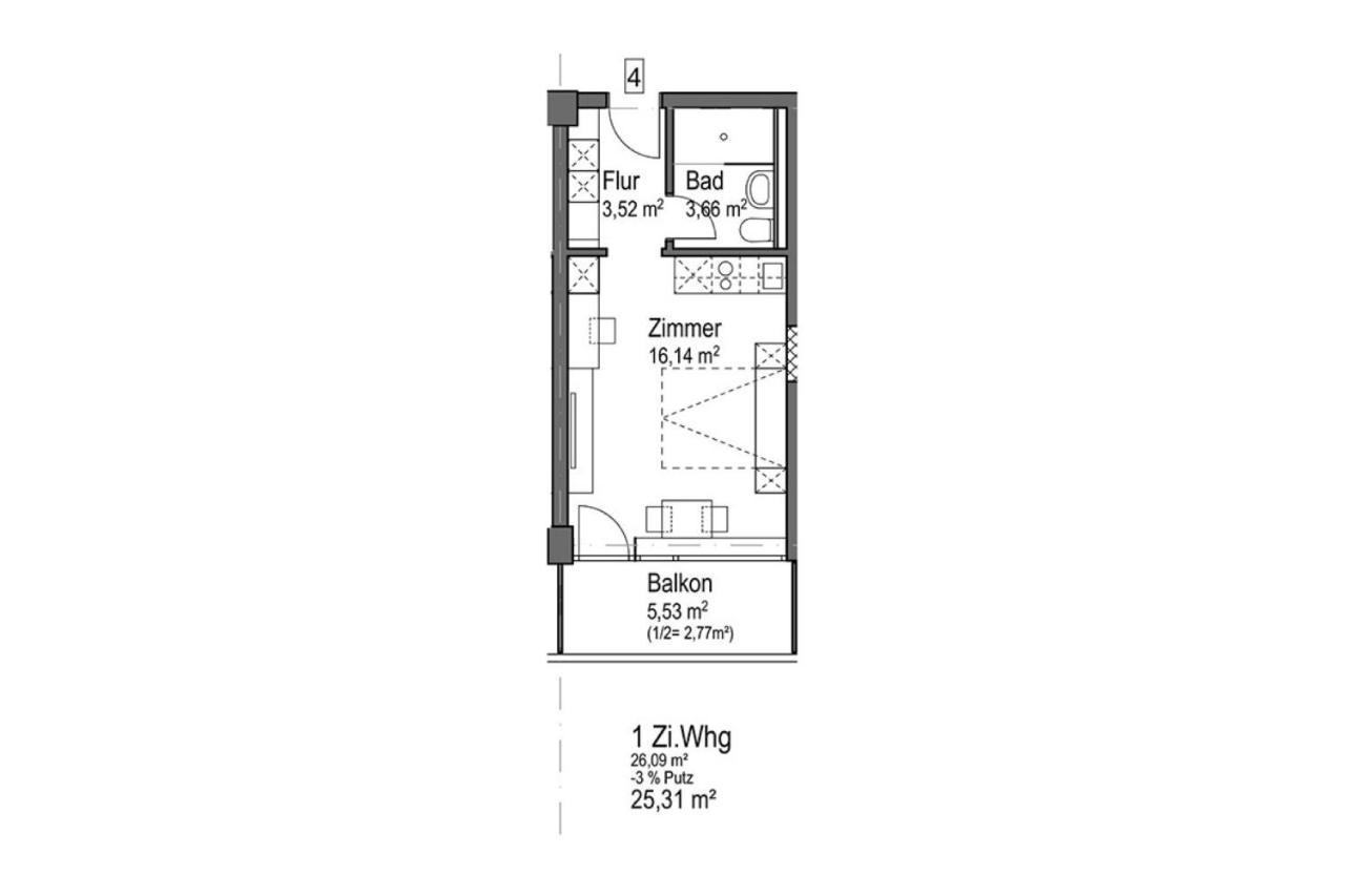 Huber Living Basic 203 Lejlighed Germering Eksteriør billede